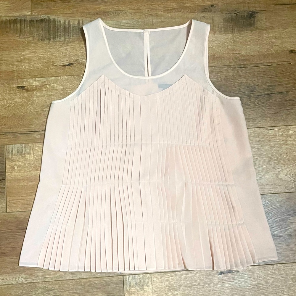 ANN TAYLOR PINK BLOUSE